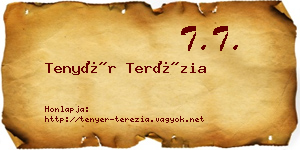 Tenyér Terézia névjegykártya