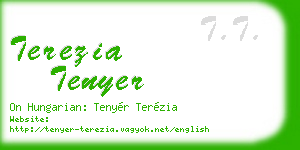 terezia tenyer business card