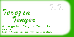 terezia tenyer business card